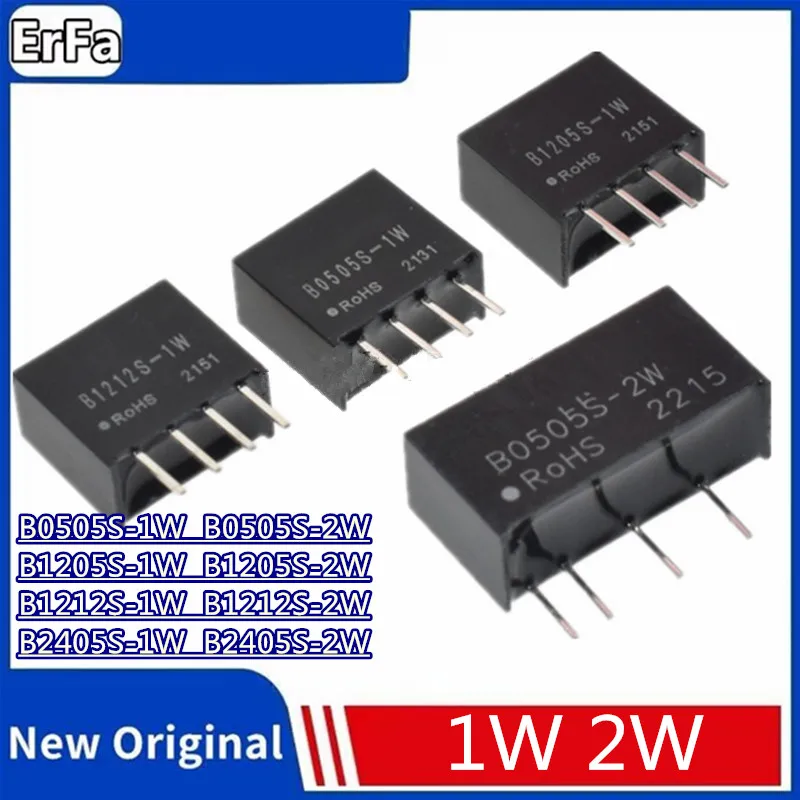 1PCS B0505S B1205S B1212S B2405S 1W 2W regulated power supply module Isolating Switching Power B0505S-1W B0505S-2W