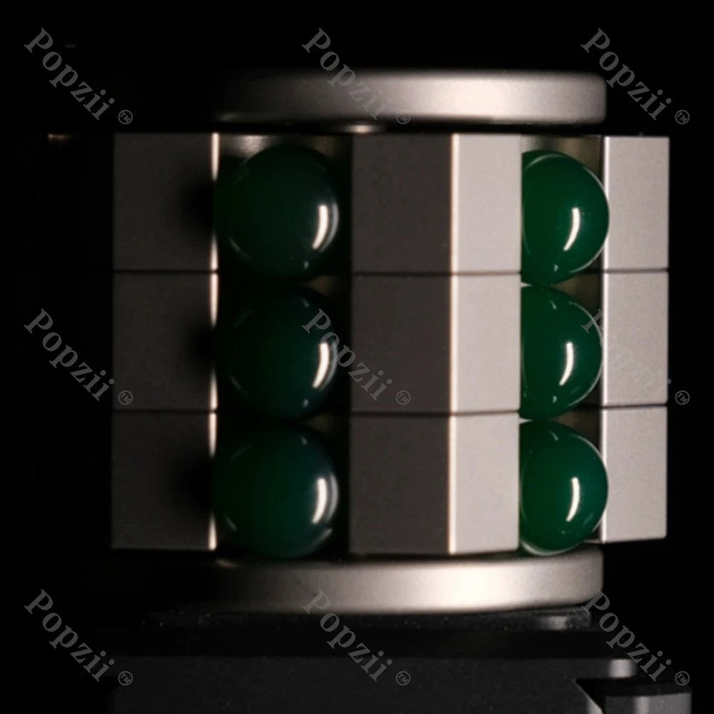 JUHUO EDC Titanium alloy Magnetic Snap coin Fidget Spinner Fingertip Gyro Stress Relief toys Stress Relief Gadgets Anxiety Toys
