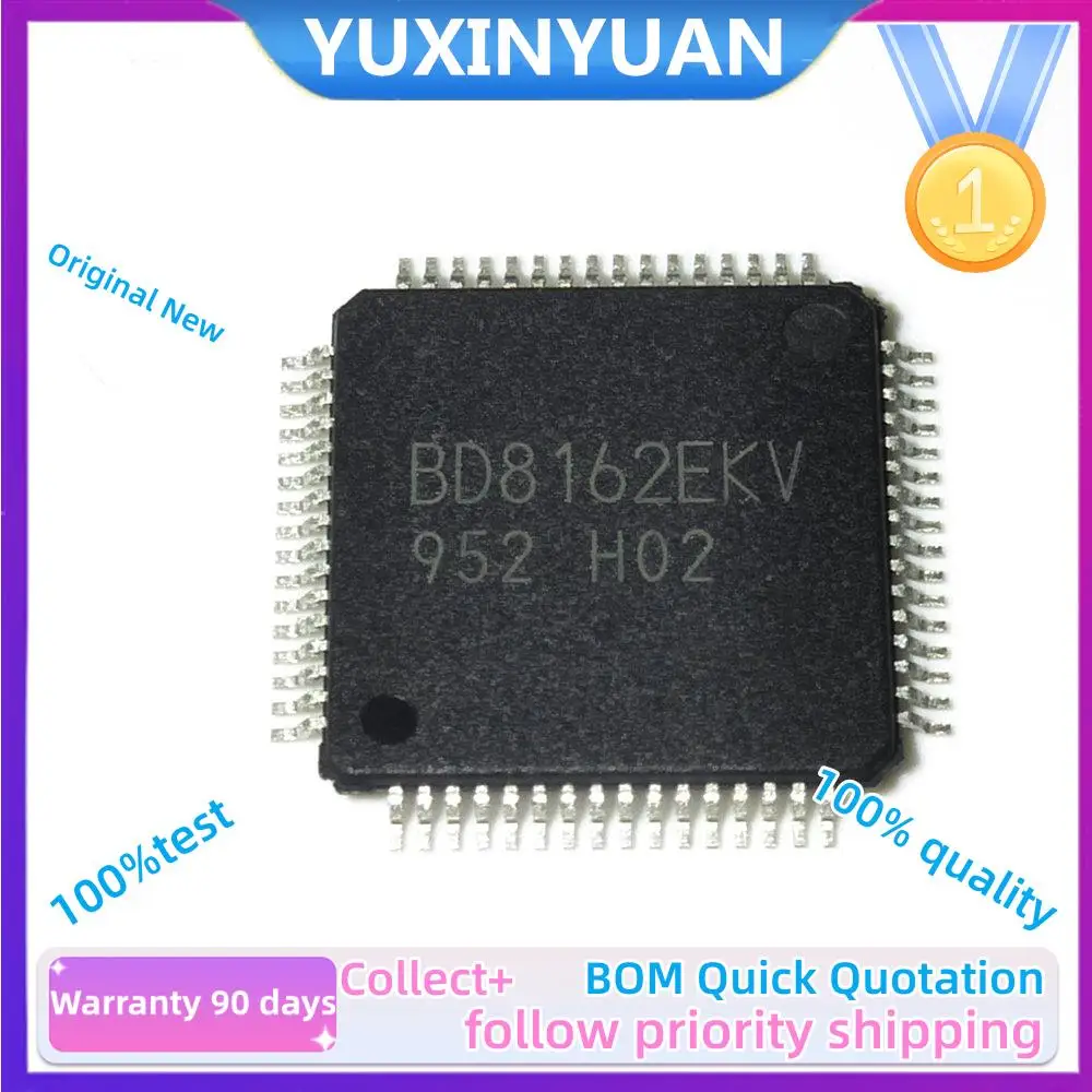 2PCS/LOT and new original BD8162EKV  BD8162  HTQFP-64  In Stock100%Test