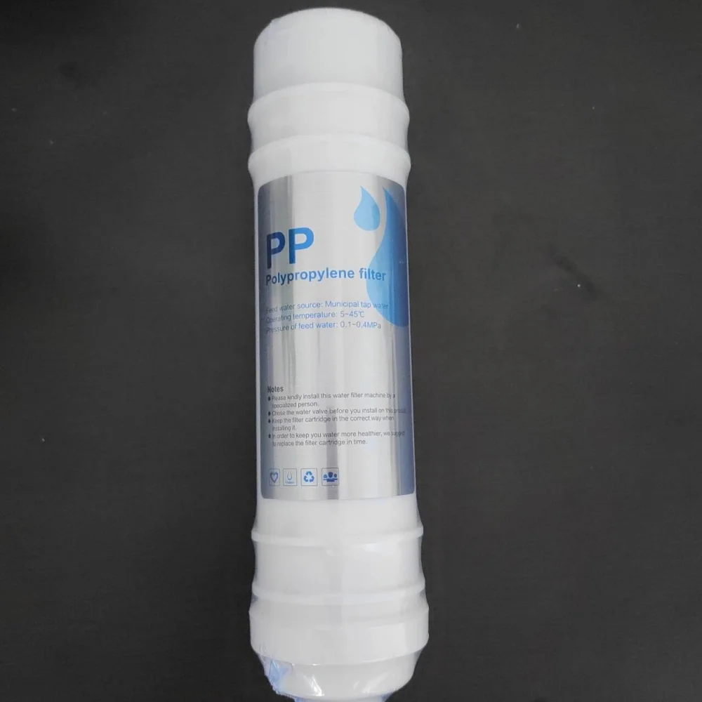 Il filtro PP preinstallato è adatto per servizi igienici, depuratori d'acqua e lavatrici