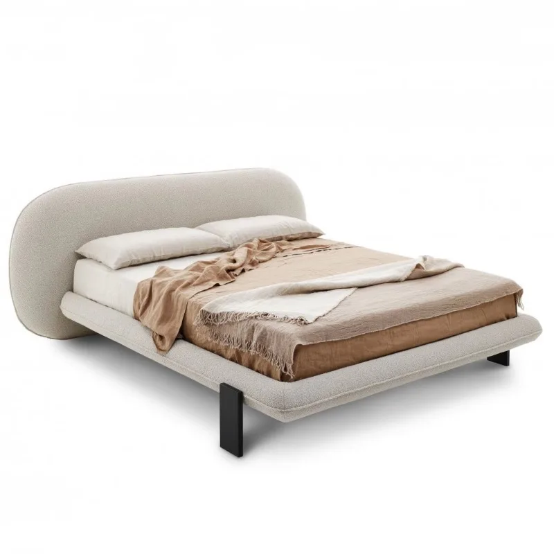 

Bedroom high-end atmospheric double bed Italian minimalist designer bed Japanese style