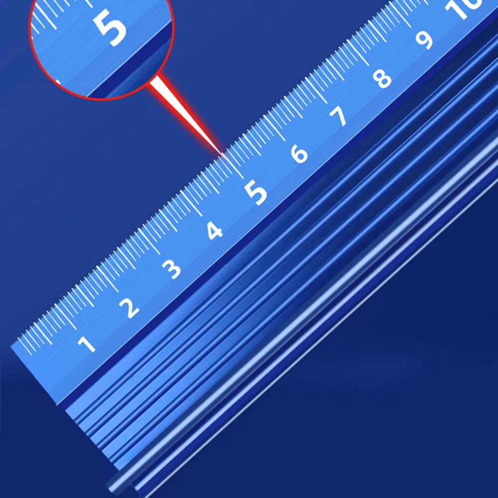 20/30 سنتيمتر مستقيم متعدد الوظائف حاكم واقية حاكم المعادن حاكم سبائك الألومنيوم عدم الانزلاق قطع قاعدة قياس أدوات النجارة