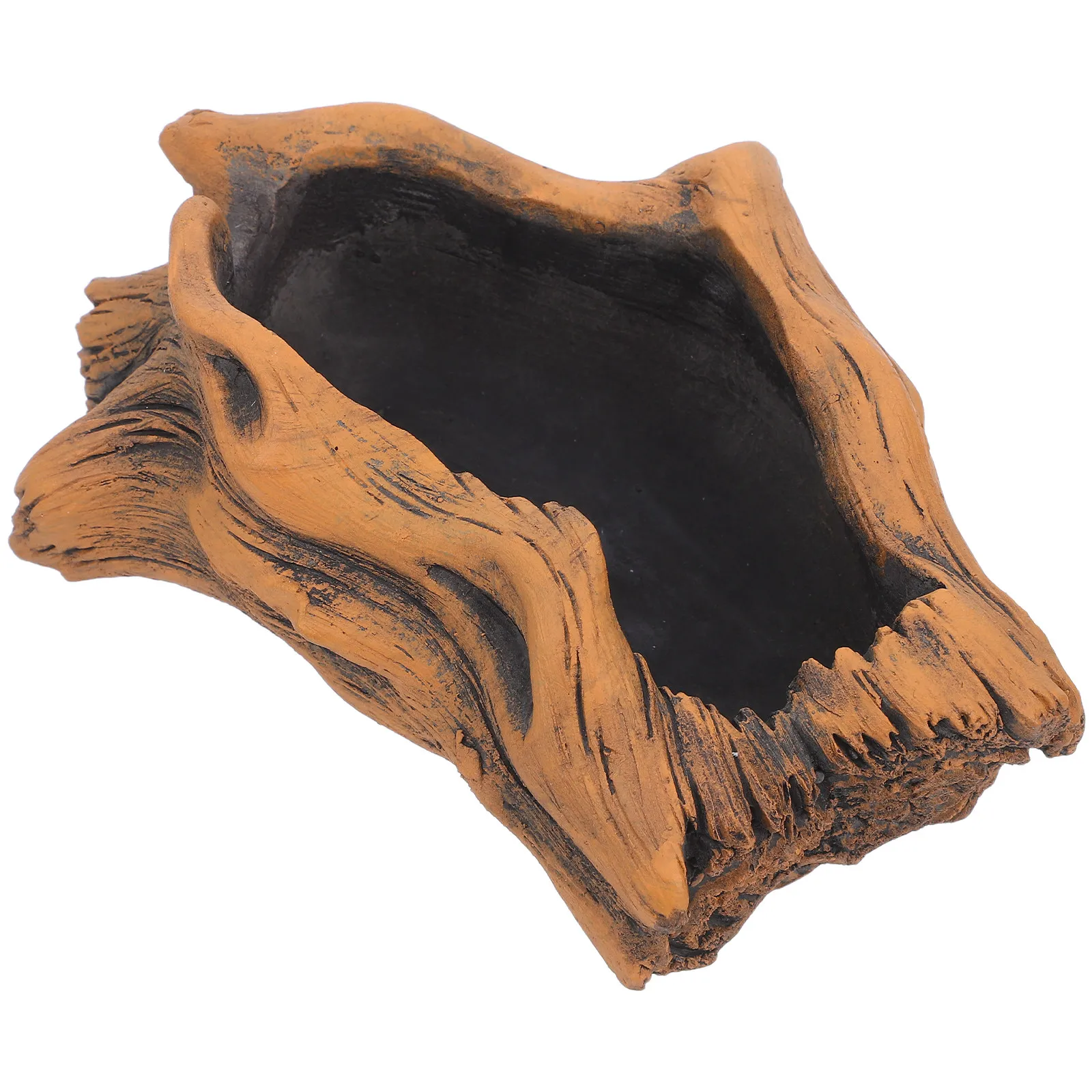 Creative Cement Planter Mimicking and Wood Grain Unique Rustic Vintage Planter for Succulents Small Indoor Living