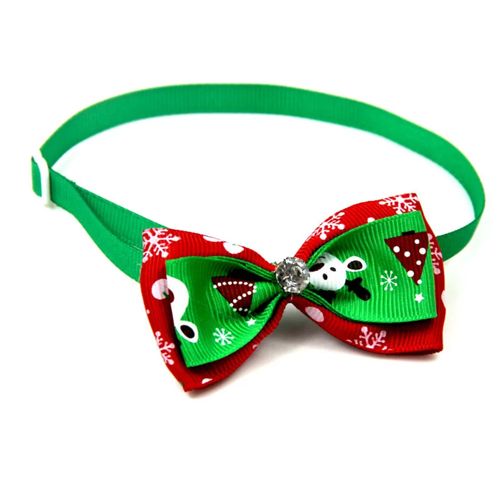 

20 Pcs Pet Bow Tie Dog Accessories Christmas Bows Collar Ties Dogs Adjustable Necktie and
