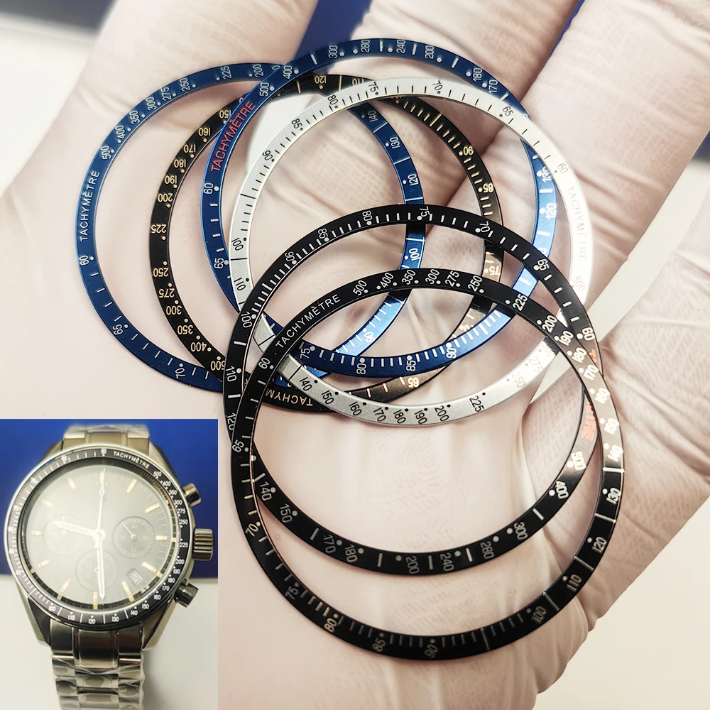 VK63 ساعة يد تعمل بالحركة إطار ألومنيوم مسطح 38.4*34.2 مللي متر استبدال أجزاء الساعة وتجميع علبة VK63 والصيانة