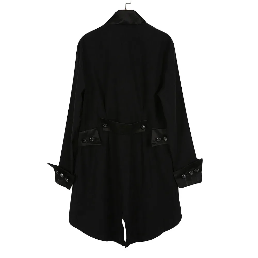 คอสเพลย์ยุคกลาง Carnival ฮาโลวีนเครื่องแต่งกายสําหรับชายเสื้อผ้าสุภาพบุรุษ Retro Punk Funk Rock แจ็คเก็ตปลอมตัว