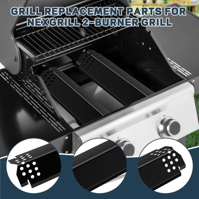 استبدال أنبوب الموقد الحراري لشبكة الطبخ من الحديد الزهر لأجزاء شواية الغاز ذات الموقدين #4