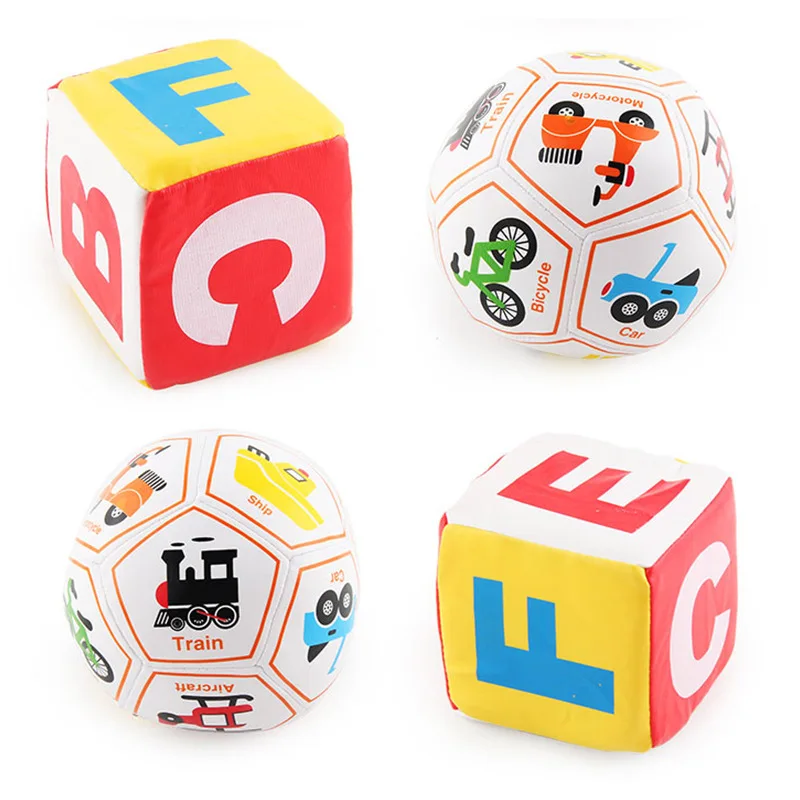 

Children's Puzzle Colored Rattle Ball Toy Funny Soft Baby Hand Catching Cloth Ball Parent Child Interactive Toys Birthday Gift