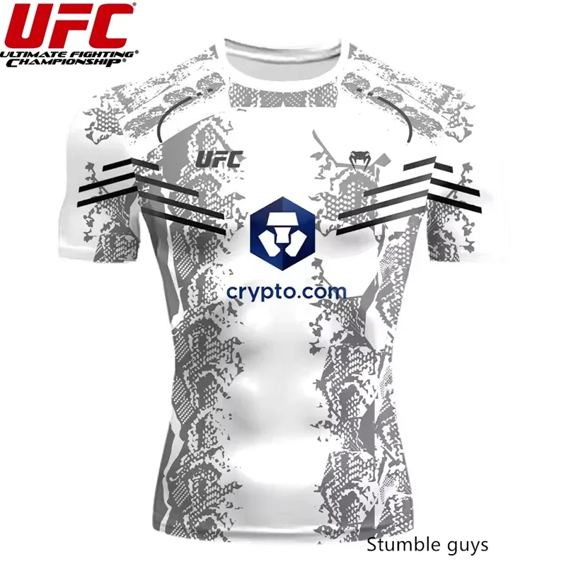 

Мужская футболка UFC с 3D-графикой, спортивная майка для ММА, быстросохнущая, для подростков