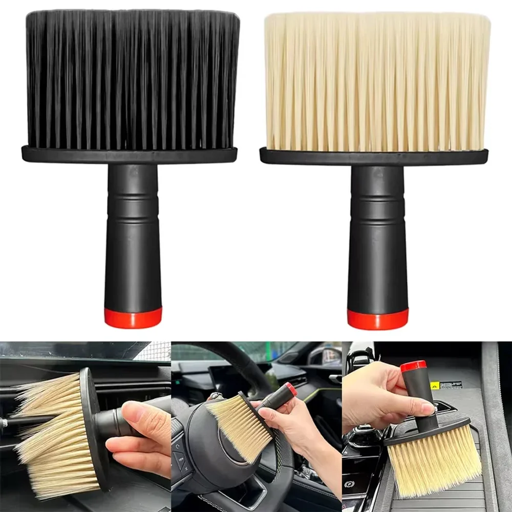 Brosse de lavage de voiture, dépoussiéreur, sortie de climatiseur de voiture, brosse de dépoussiérage, brosses à poils souples pour outils de nettoyage de voiture
