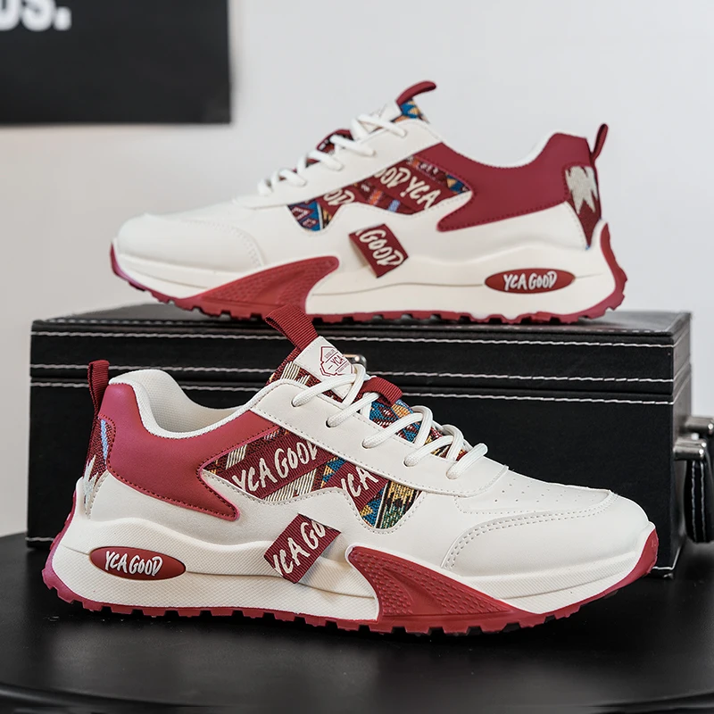 

Men's sports casual shoes spring summer new breathable lightweight soft-sole anti-slip outdoor walking shoes fashion board shoes