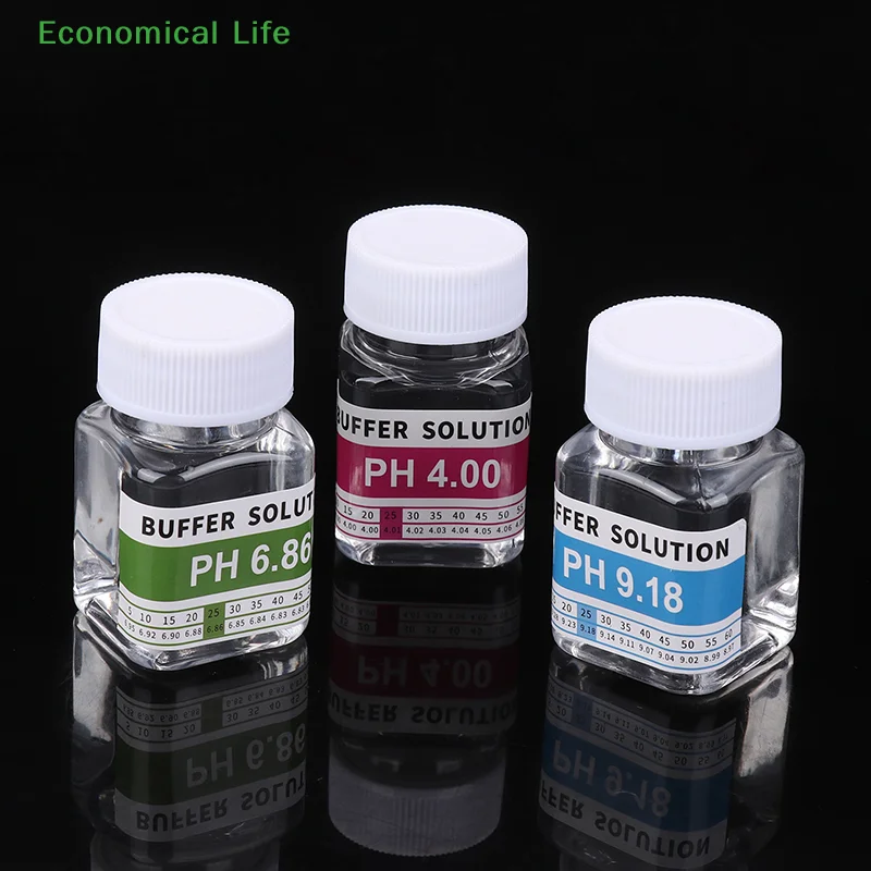 Butelki wielokrotnego użytku o pojemności 50 ml z roztworem kalibracyjnym PH 4,00 6,86 9,18 Bufor roztworu PH Bufor miernika PH Kalibracja miernika roztworu buforowego