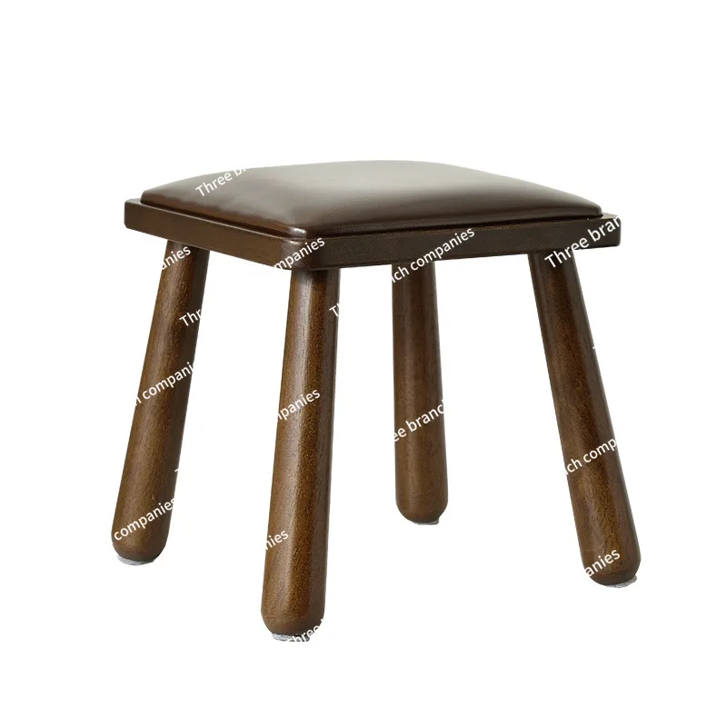 

Small , household solid wood square stool, adult wood low stool, living room sturdy small , wooden shoe changing