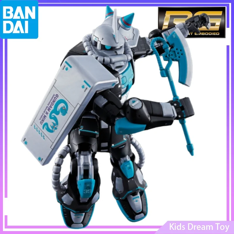 Zestaw Bandai w magazynie Oryginalny PB Limited RG MS-06S ZAKUⅡ[HATSUNE MIKU Ver.] Figurki akcji anime, zabawki, kolekcjonerskie modele, prezent