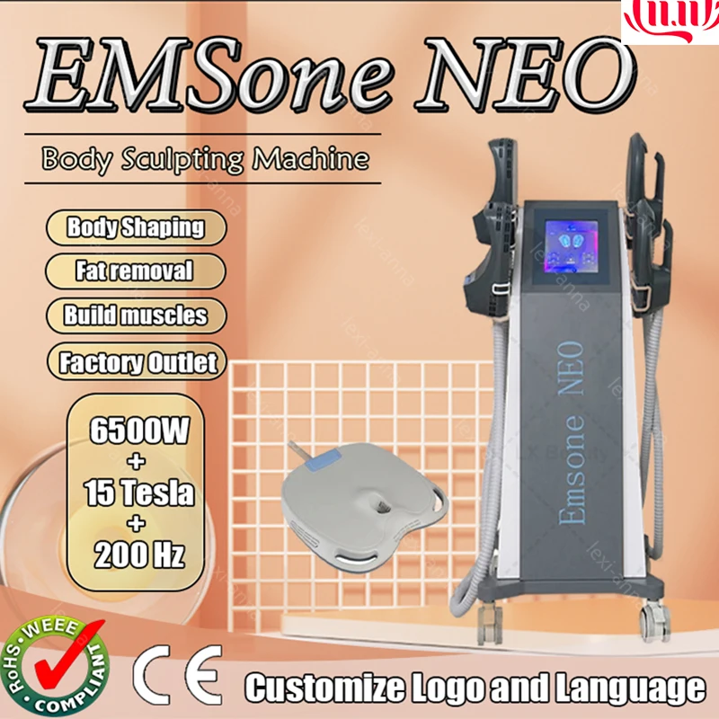 2024 New Arrival Burns fat Emsone NEO 6500W RF EMS 200HZ Build Muscle Body Slimming Beauty Muscle Stimulation Sculpting Machine