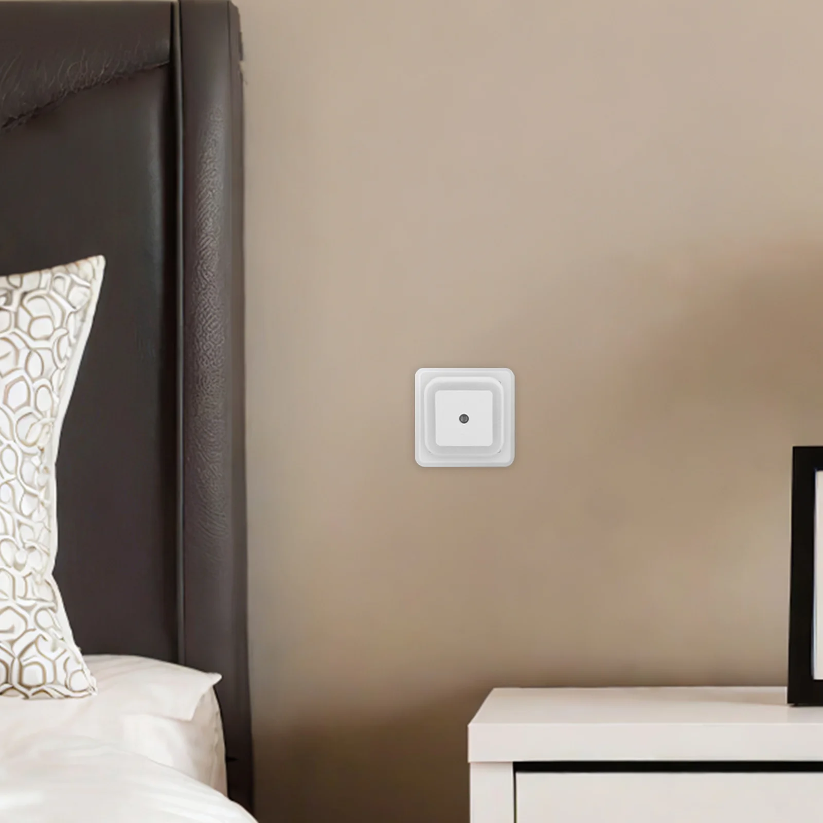 6 luci notturne a led collegate a parete con sensore di regolazione automatica luce notturna per camera da letto bagno cucina corridoio scale morbide