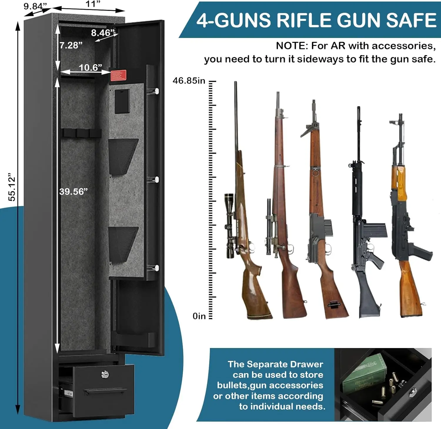 4 Gun Safety Solutions: Cabinet & Safes for Home Rifles & Pistols - Digital