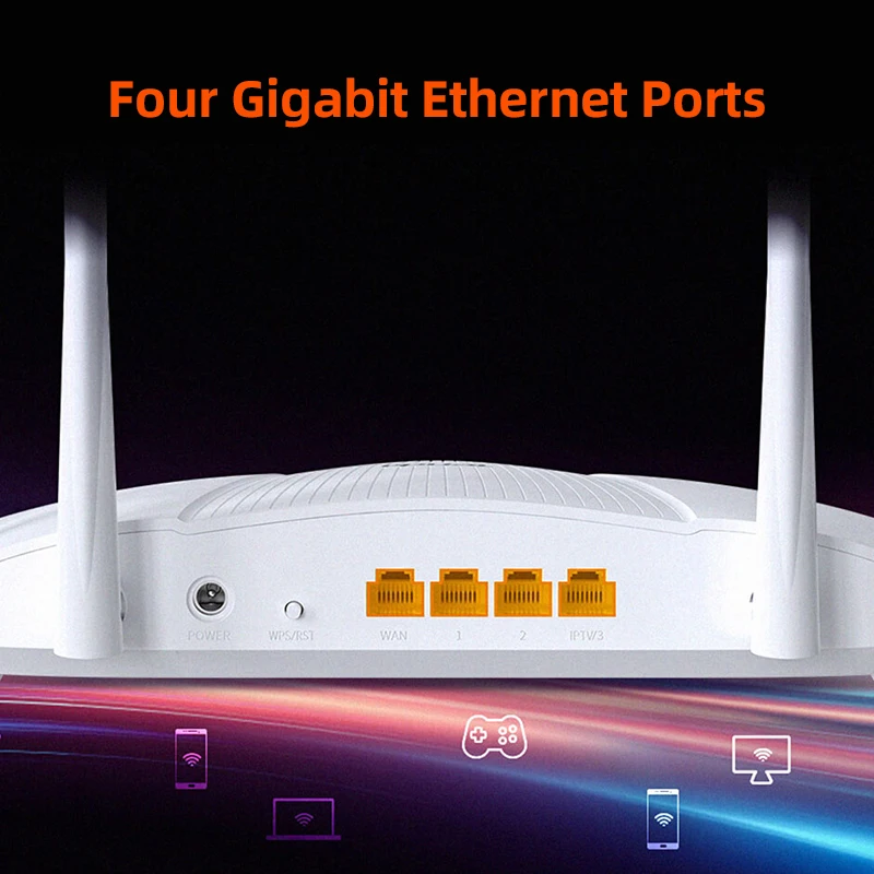 Tenda AX3000 Dual-Band Gigabit Wi-Fi 6 Router RX9 Generation Rate Up to 2976Mbps (2.4GHz: 574Mbps, 5GHz: 2402Mbps)