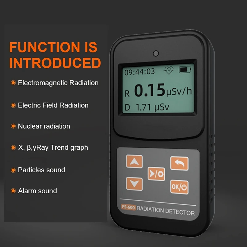 Geiger Counter Nuclear Radiation Detector Β Y X-Ray Detection Geiger Radioactive Detector LCD Display Household