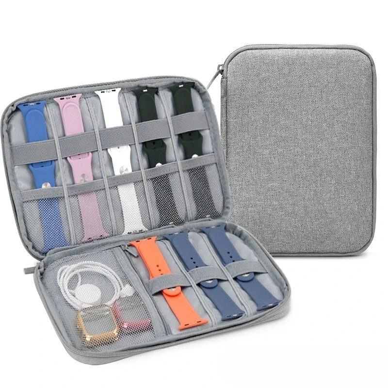 Neu in Uhrenarmband-Tasche für Apple Watch Strap Box Case Travel Smart Watch Handgelenkschlaufe Aufbewahrungstasche Box Uhren Organizer Bandhalter