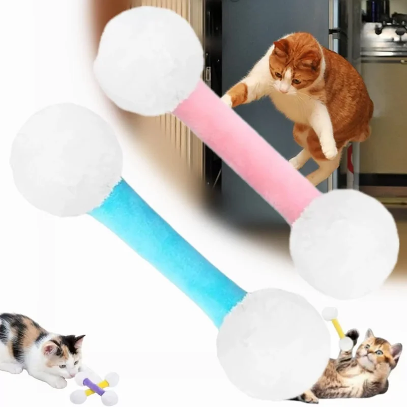 

Soft Plush Catnip Kicker Toy Giant Qtip Shape Interactive Kick Stick for Cat Lovers Pet Supplies novidades 2026 produtos