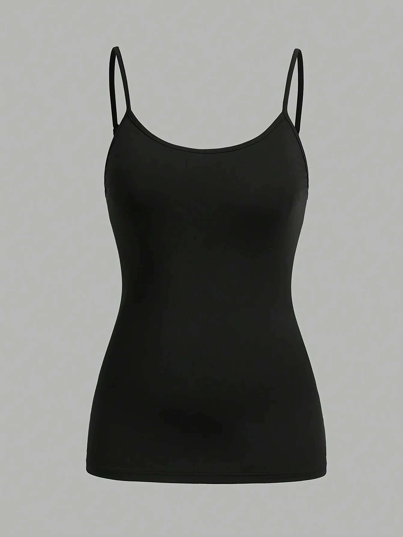 Übergrößen Damen Basic Cami Set Dehnbare Weiche Spaghetti-Träger Tanktops Set – Detail 2