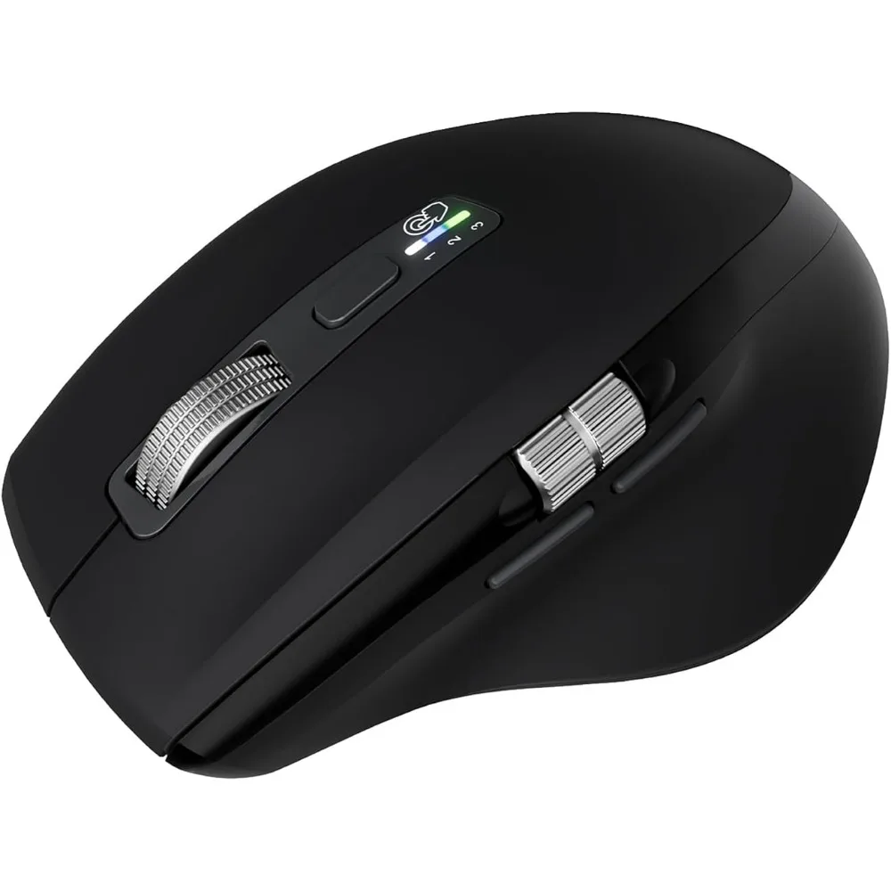 Wireless Bluetooth Side Scroll Mouse with Ergonomic Design and Quiet Clicks
