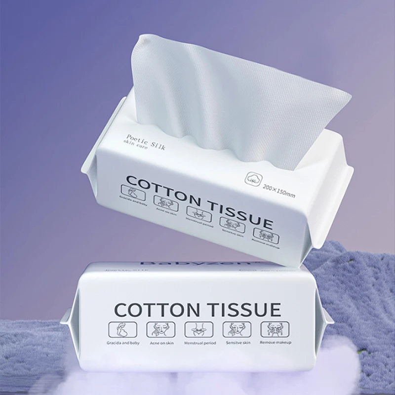 50/100pcs Disposable Face Wash Towel Extractable Cotton Soft Towel Quickly Absorb Water Cleansing Face Wipe Towel