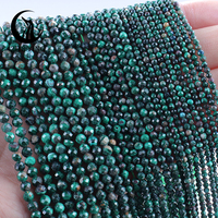 New 2/3/4mm Faceted Natural Beads Malachite Cordierite Amazonite Small Tiny Loose Spacer Bead for Jewelry Making DIY Accessories