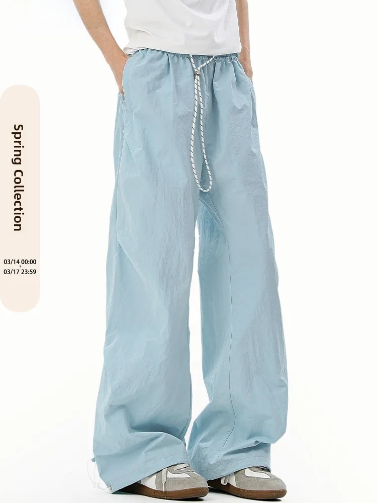 

Мужские летние тонкие свободные брюки прямого кроя VIIOW American Sle для активного отдыха, функциональные, быстросохнущие, повседневные, в стиле парашютиста