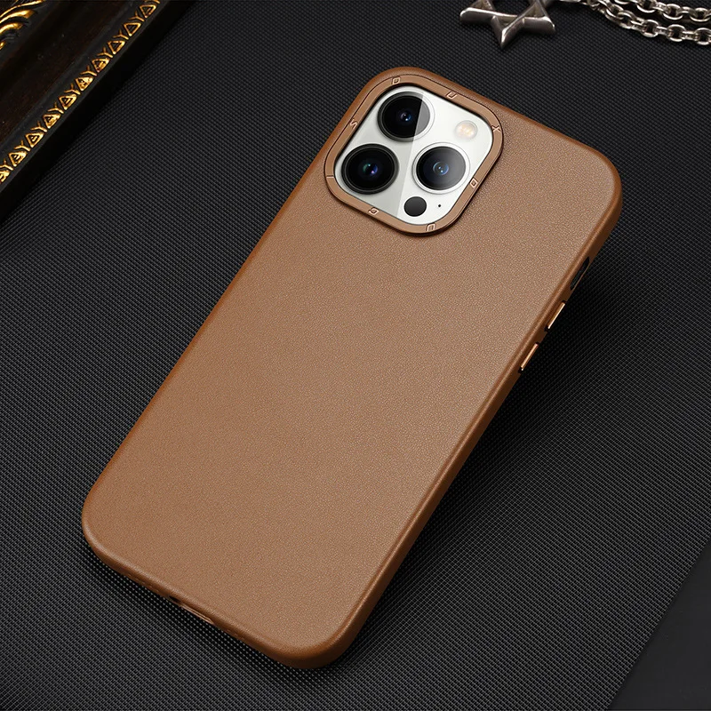 

Genuine Leather Phone Case For Apple Iphone 14 Iphone14 Pro Max Plus Luxury Supercar Cowhide Fashion Phone Cases Cover