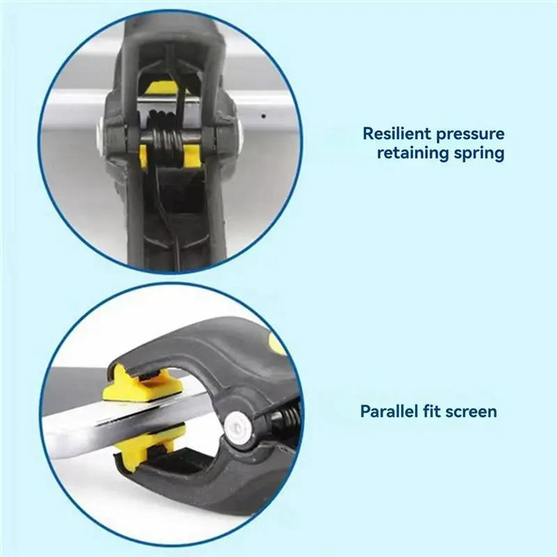 DT17 10Pcs Mobile Phone Screen Repair Fixing Clips, Plastic Flat Fixer Clamp for Screen Warping Glue Fixing, Maintenance