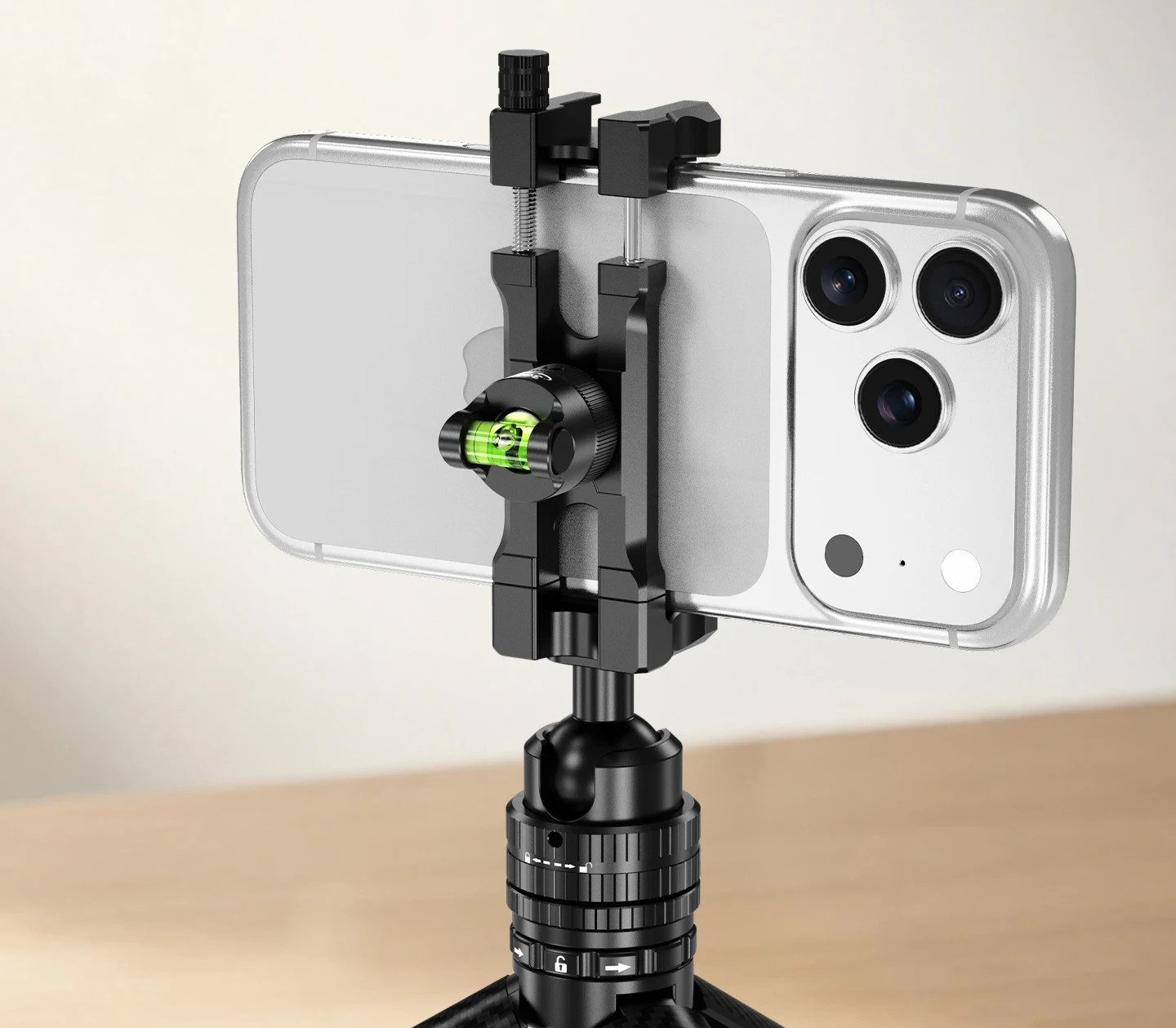 360° Rotatable Spirit Level Aluminum Alloy Anti-slip Knob for Horizontal & Vertical Calibration DSLR Camera Cage Live Broadcast