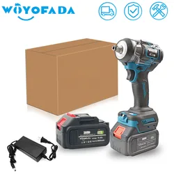 WOYOFAD-llave de impacto eléctrica sin escobillas para camiones, herramienta eléctrica inalámbrica para batería Makita de 18V, 1800 N.M, 1/2 pulgadas