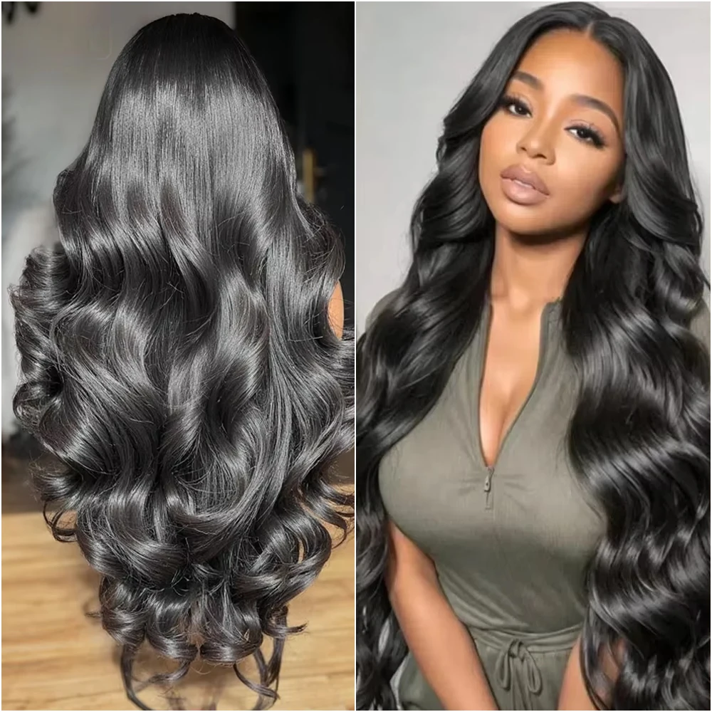 

40 Inch 200 Density Body Wave Lace Front Wigs Human Hair 13x4 HD Lace Frontal Wig 13x6 Hd Lace Frontal Wig Pre Plucked For Women