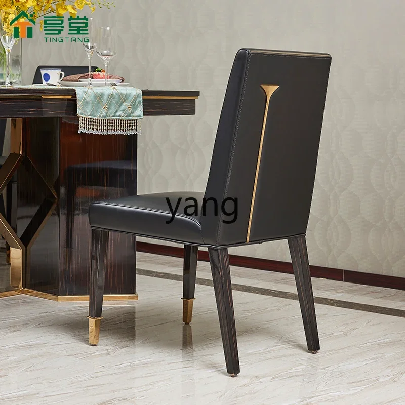 CCL pavilion light luxury simple solid wood dining table chair furniture