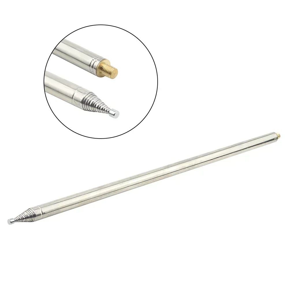 Durable Telescopic Antenna Shortwave Antenna 14 Sections 201 Stainless Steel 5.6m/18.4ft 50cm Elements M10 Thread