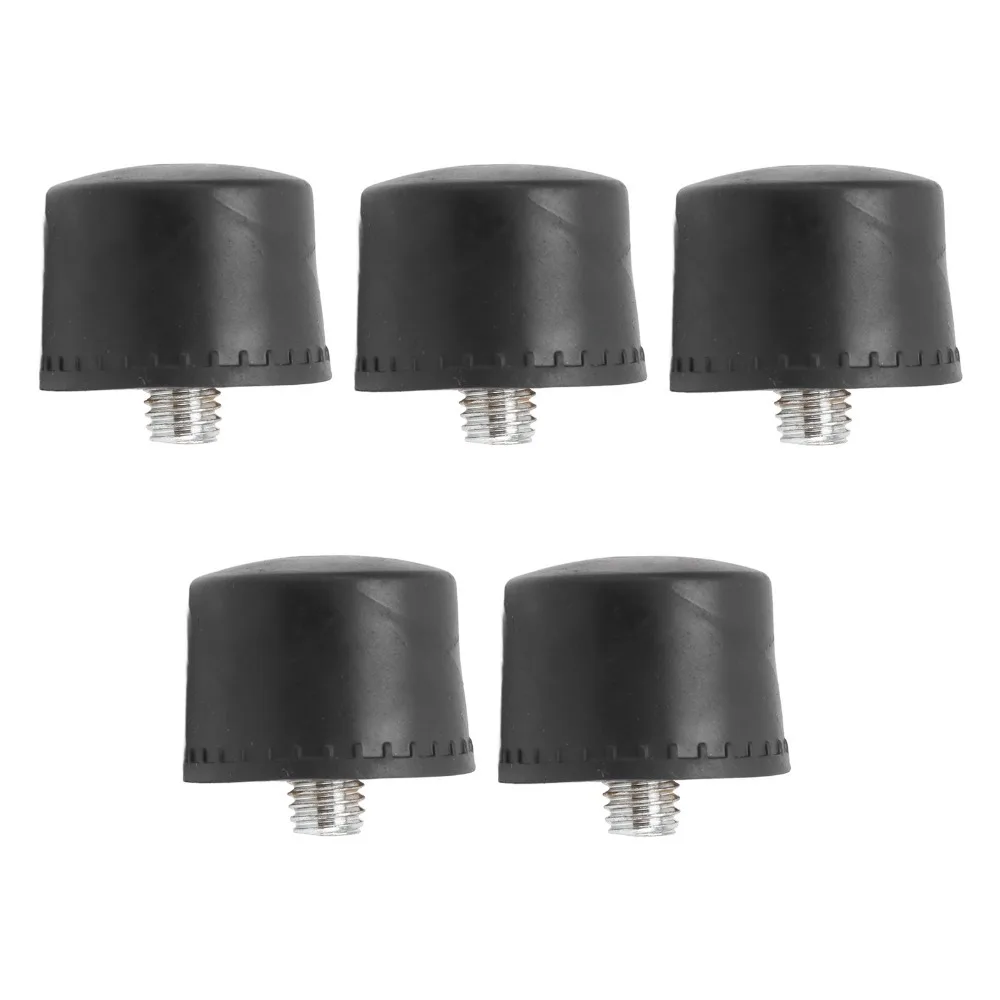 5PCS Non-Slip Surface Rubber Hammer Head Oil Prevention Anti-Scratch Hammer Striking Head Tool Accessory Replacement Mallet Head