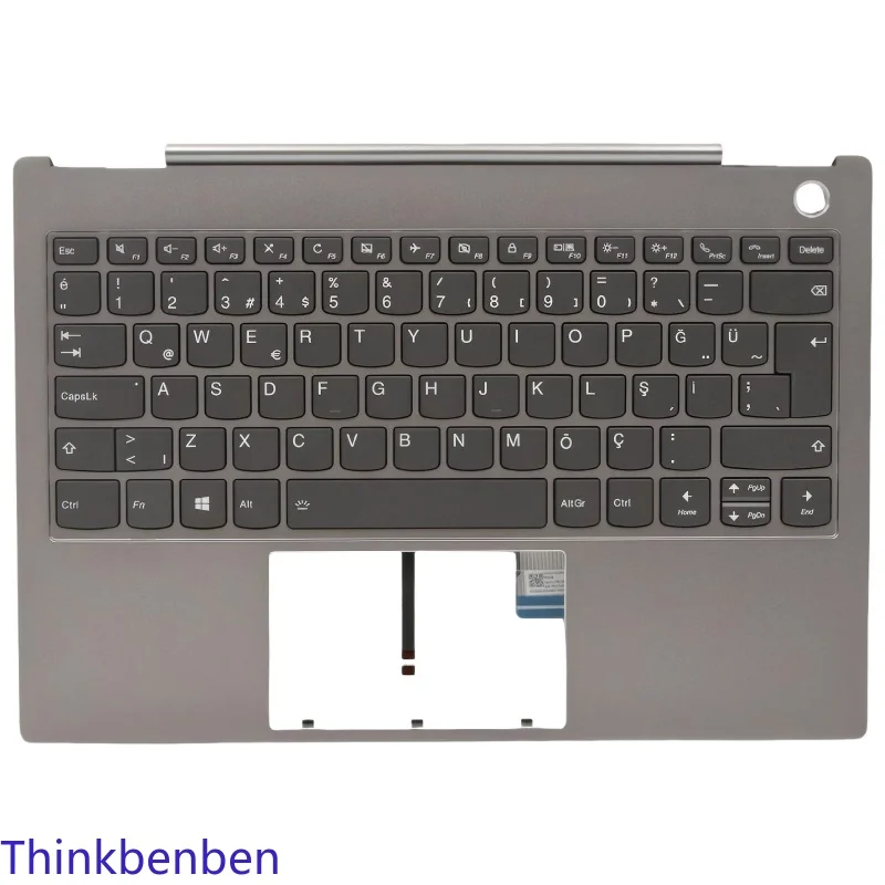 

TR Turkish Mineral Gray Keyboard Upper Case Palmrest Shell Cover For Lenovo ThinkBook 13s IML 5CB0W44292