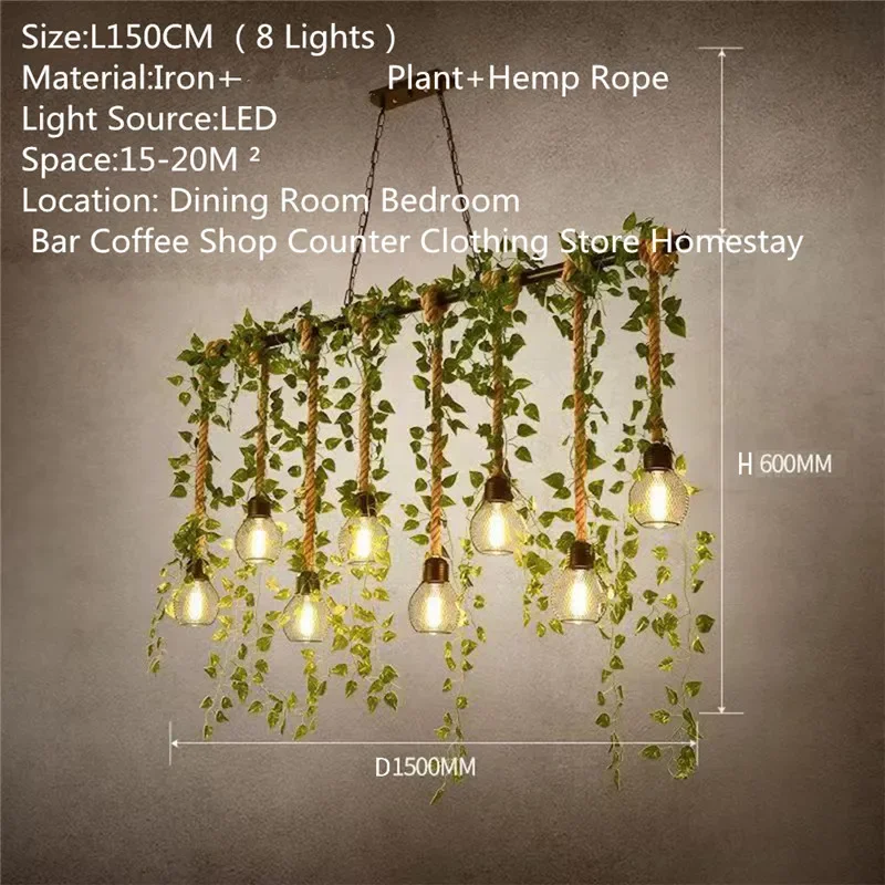 SOFEINA American Country Pendant Lamp Retro Creativity Plant Music Restaurant Cashier Counter Bar Cafe Milk Tea Shop Chandelier