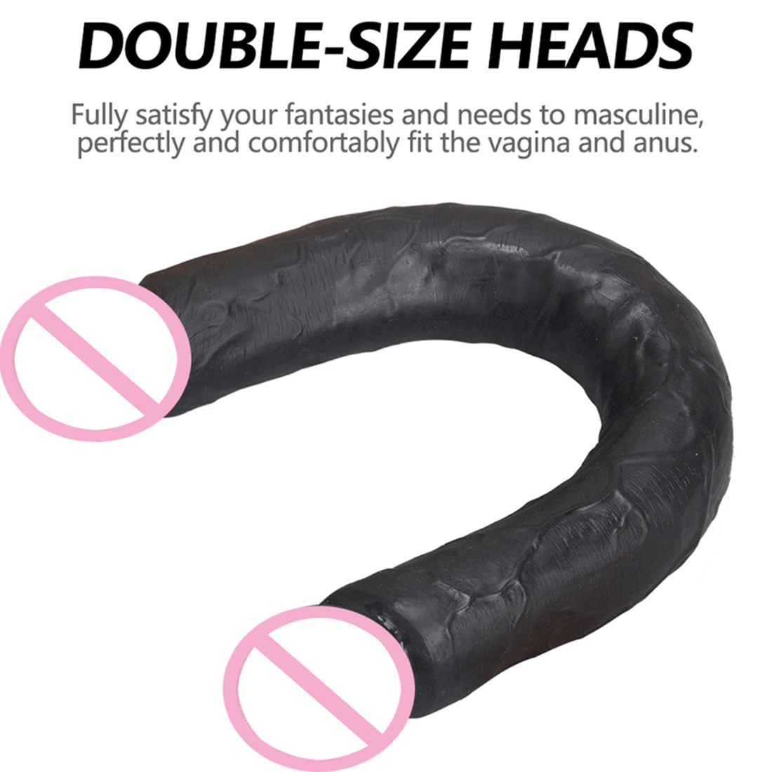 Double Ended Phallus Double Head Dildo Long Realistic Penis Flexible Big Anal Plug Female Masturbator Sex Toys for Lesbian Gay18