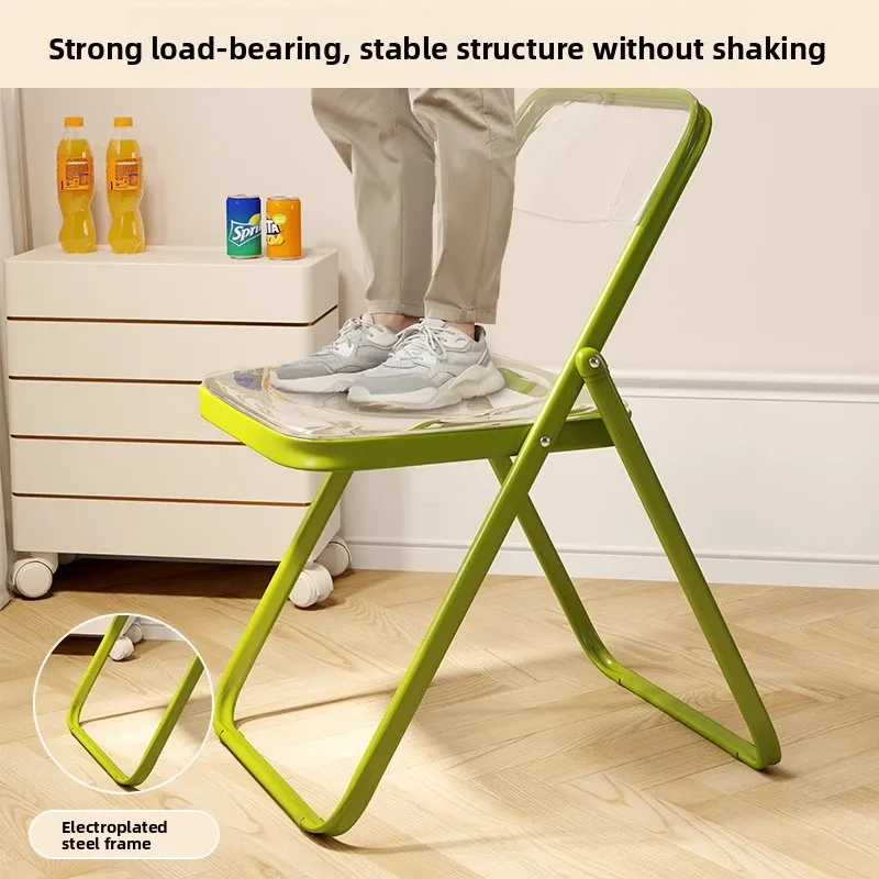 

Plastic folding chair Back chair Internet celebrity photo chair Dining chair Office chair Folding stool