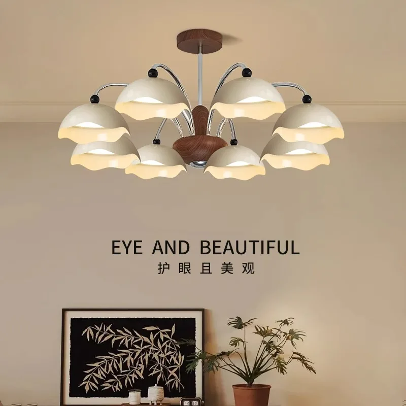 

Nordic cream medieval eggshell chandelier medium and small apartment living room chandelier warm dining room chandelier French m