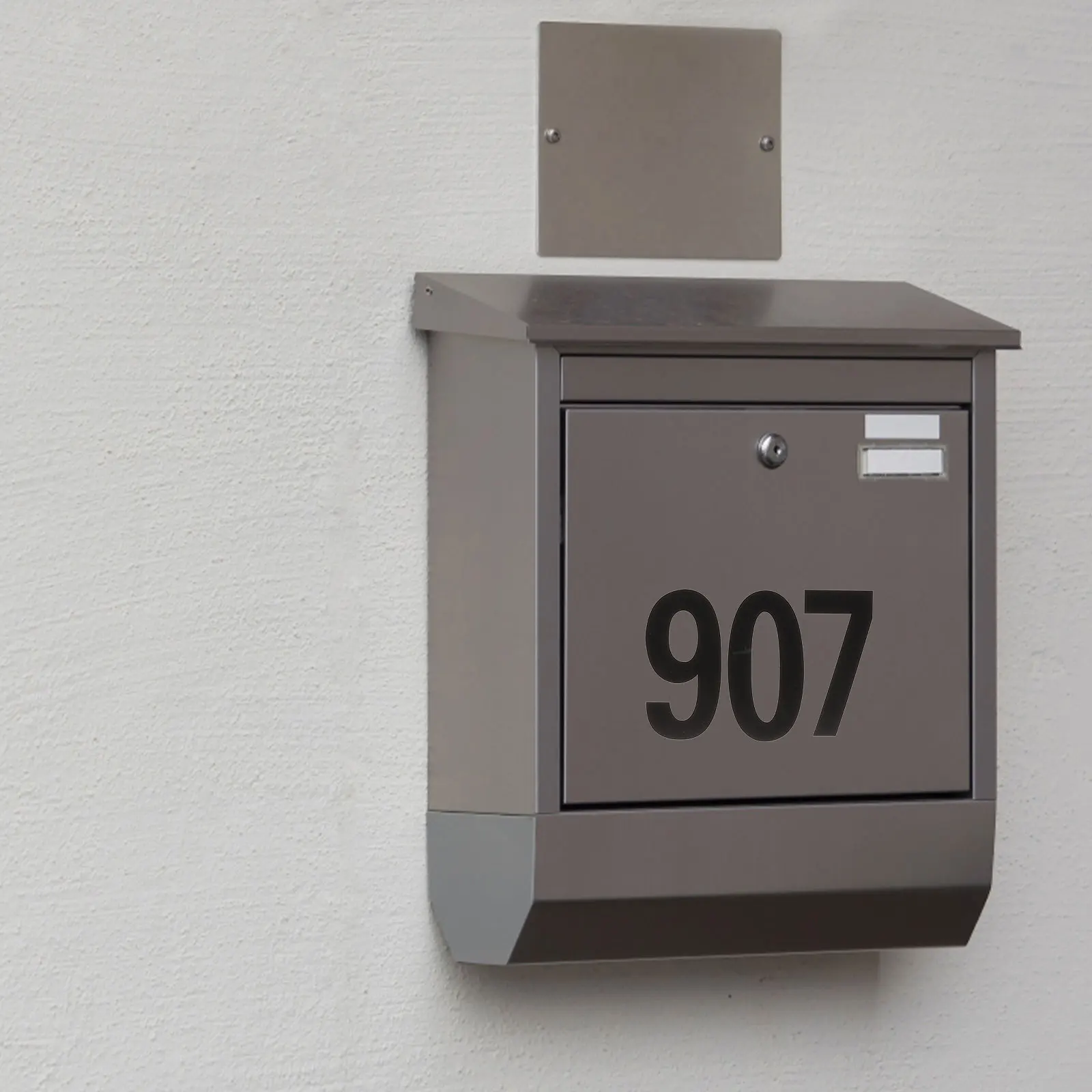 

Reflective Mailbox Numbers Self-Adhesive Stickers Durable Pet Material Weatherproof For Outdoor Indoor Use Easy Peel Stick