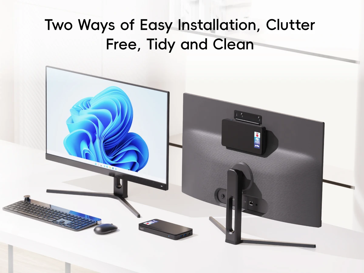 MeLE Reddot Winner Mini PC N100 I3-N300 16GB 32GB 512GB Mini Desktop Computer, USB-C on Office Education Home Overclock4C