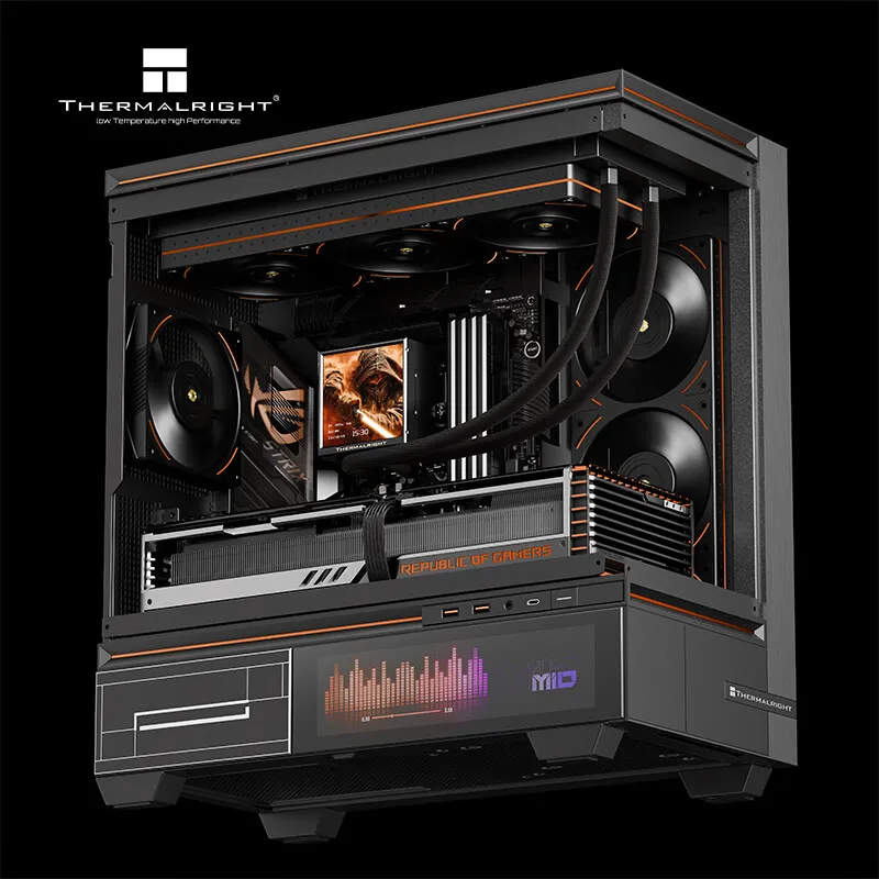 Thermalright PEERLESS VISION UB360 ARGB All-in-one water cold radiator,3.95-inch full screen/integrated fan/supports LGA1851/AM5 image 4