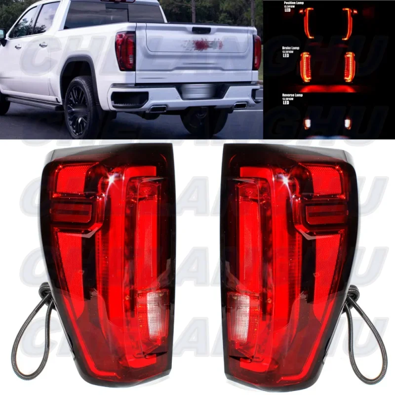 

LED Tail Light For GMC Sierra 1500 2019 2020 2021 Pair Left+Right Rear Lamp Brake Light Car accessories GM2800310 GM2801310