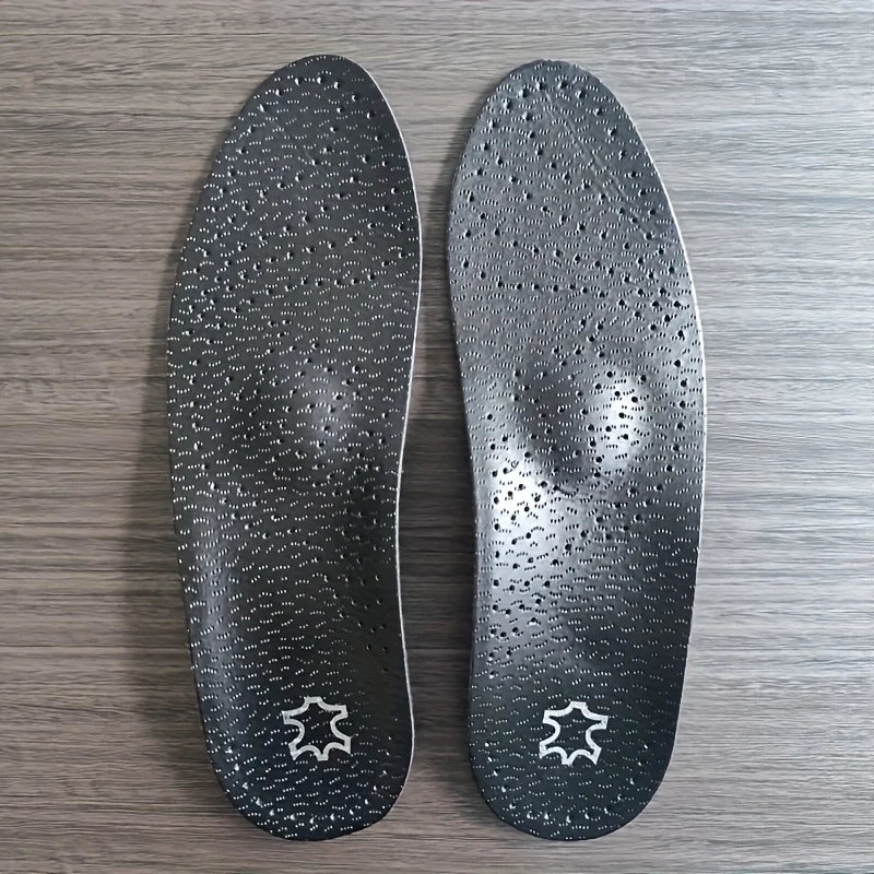 

Стелька для обуви из воловьей кожи, 2 шт., кожаные стельки для плоскостопия, ортопедическая обувь с высокой поддержкой свода стопы, подошва, подходит для ног O/X, корректируемая вставка