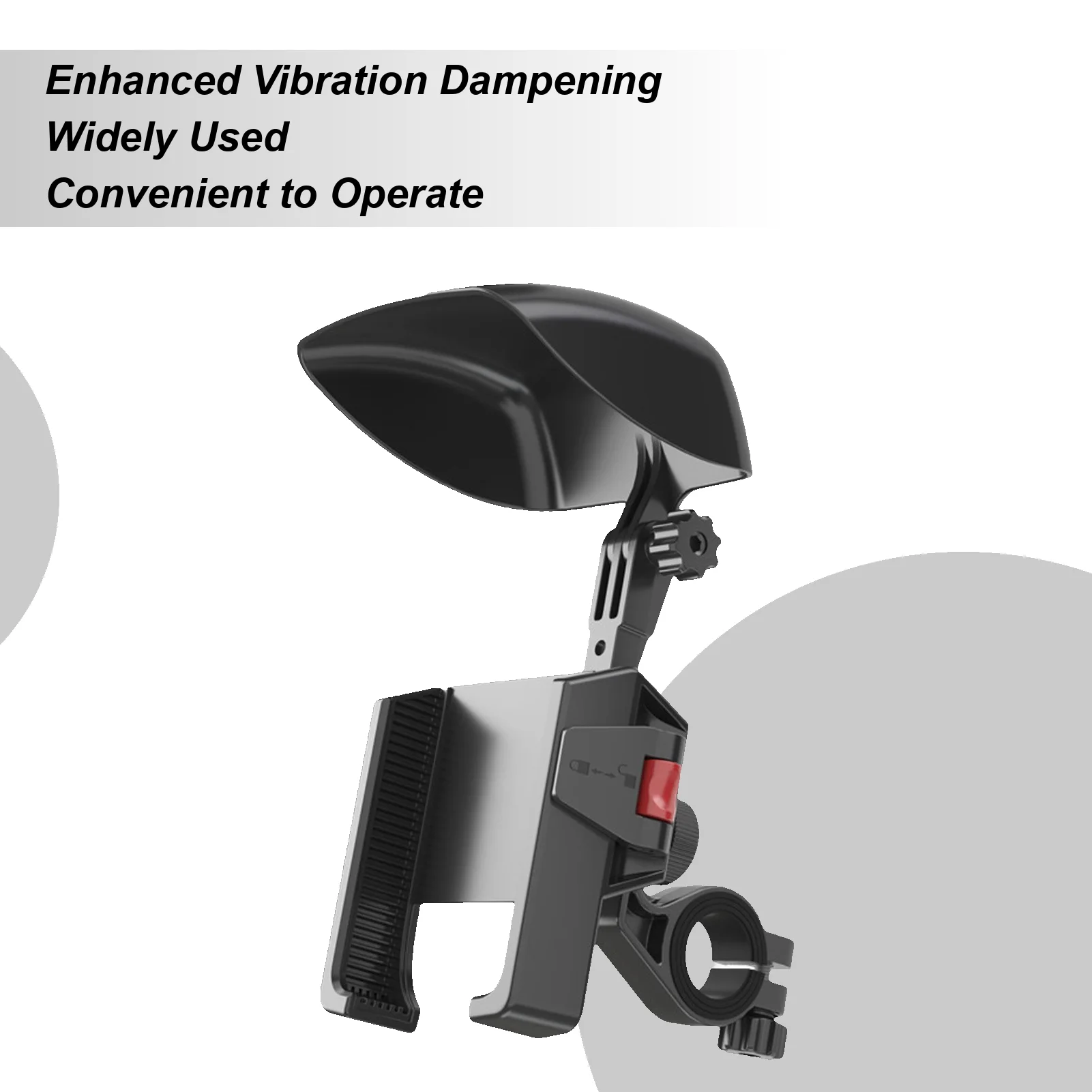 

Phone Mount For Bike Smartphone Clamp 360 Degree Rotatable Shock Rain Proof Handlebar Phone Holder For Beach Camping City Riding
