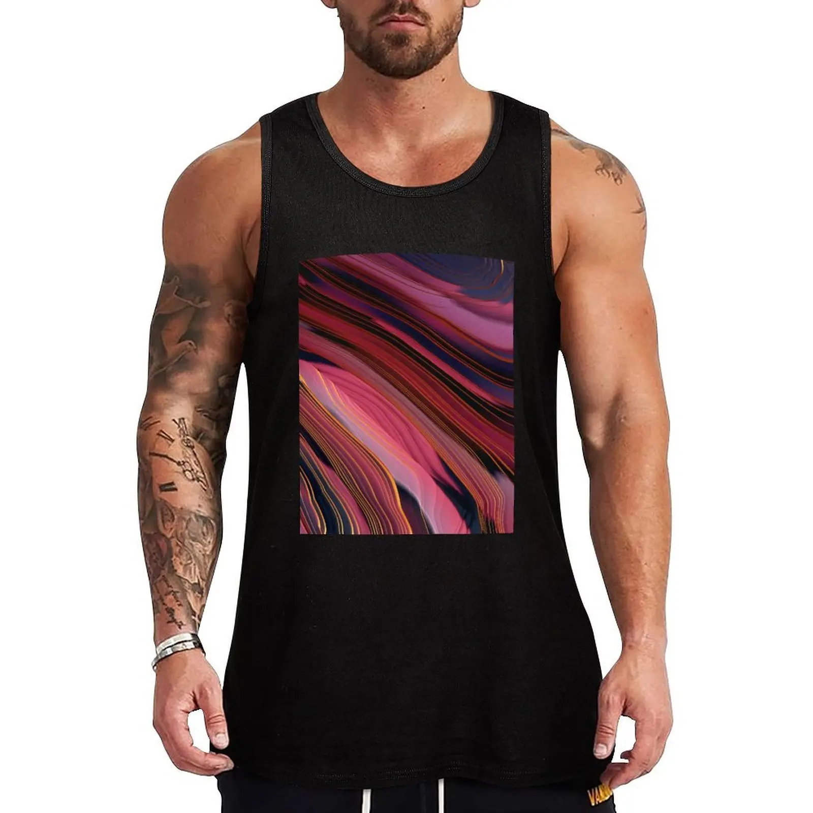 

Plum Abstract - Rectangle Tank Top gym accessories man fitness mens gym clothes
